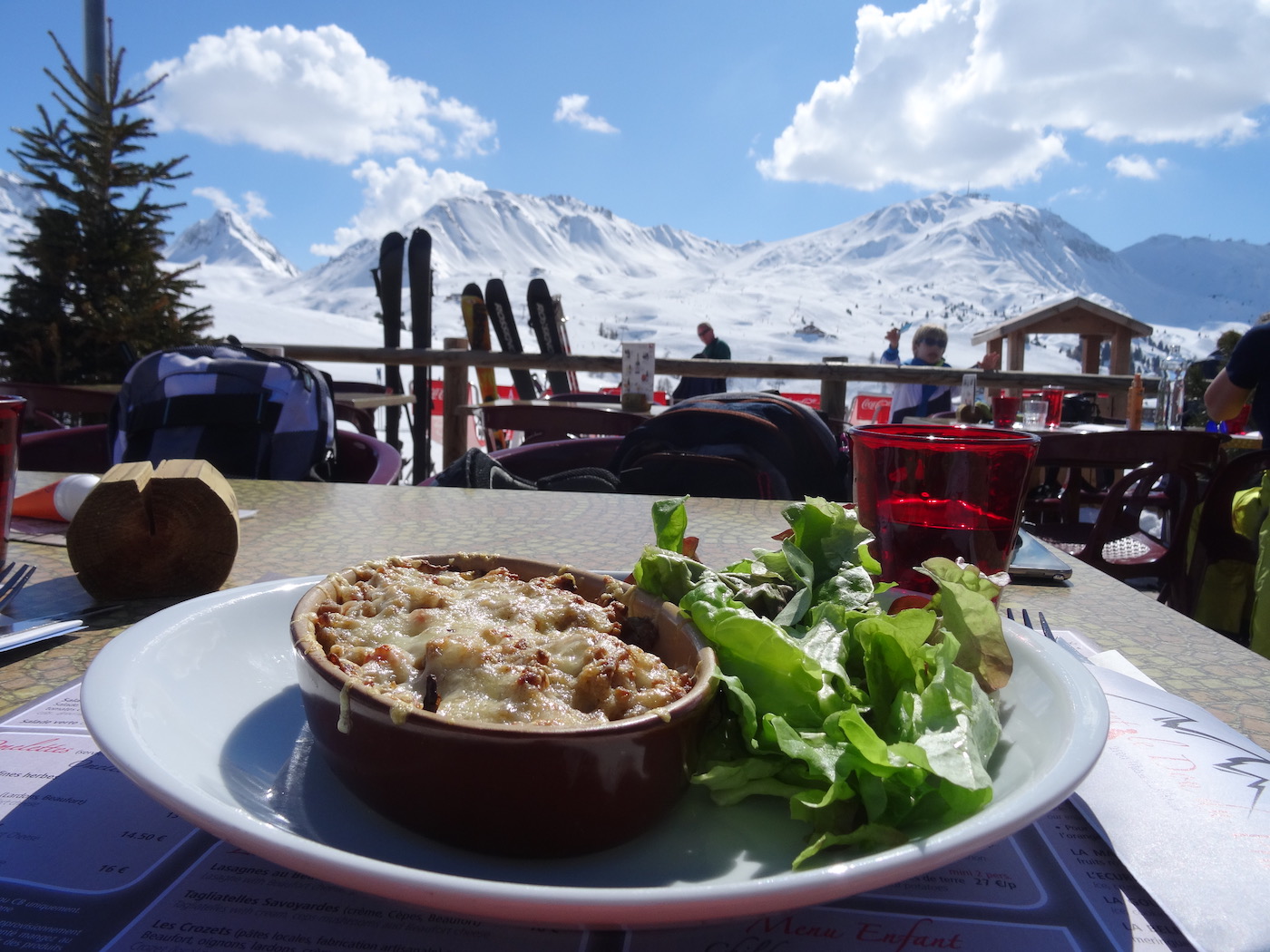 restaurant tartiflette la plagne