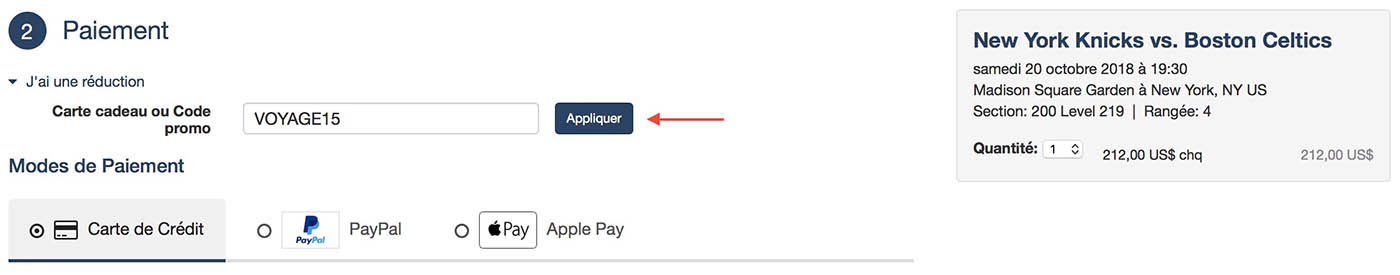 code promo superbillets