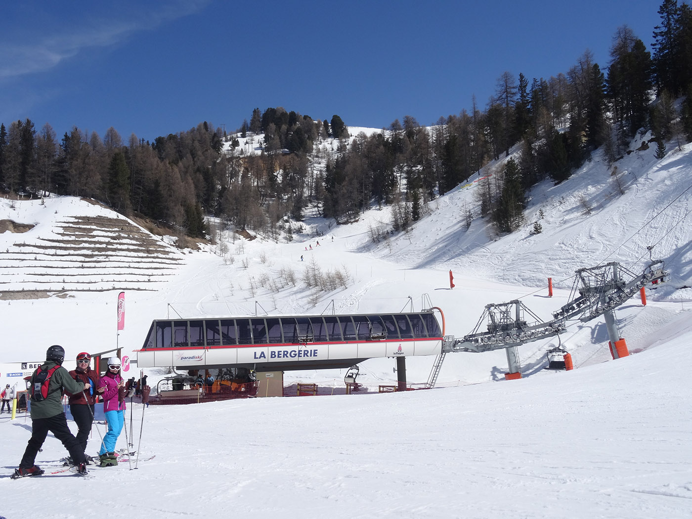 Domaine skiable Paradiski accessible depuis les pistes de ski de La Plagne