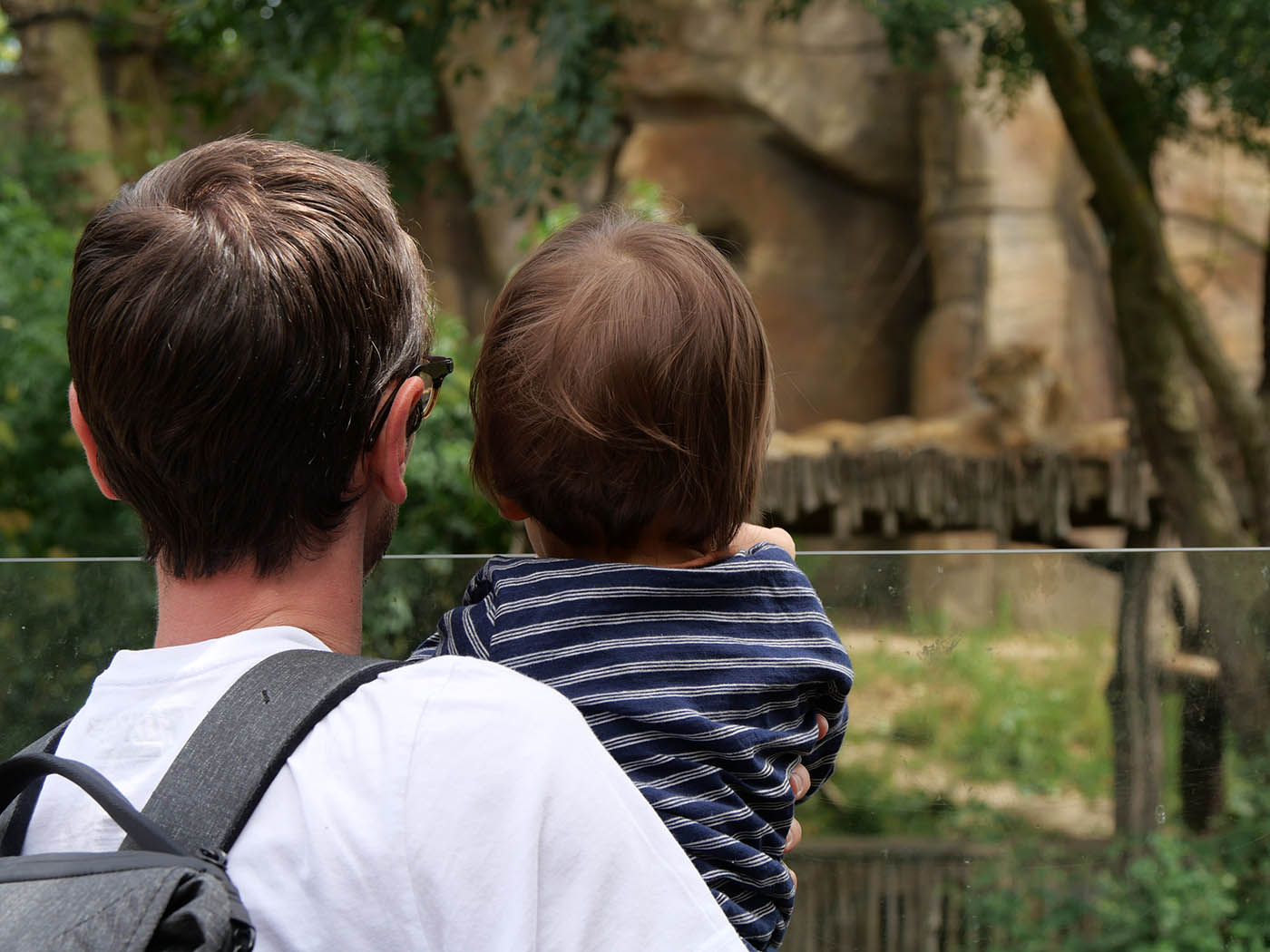 Zoo de Londres avec un bébé