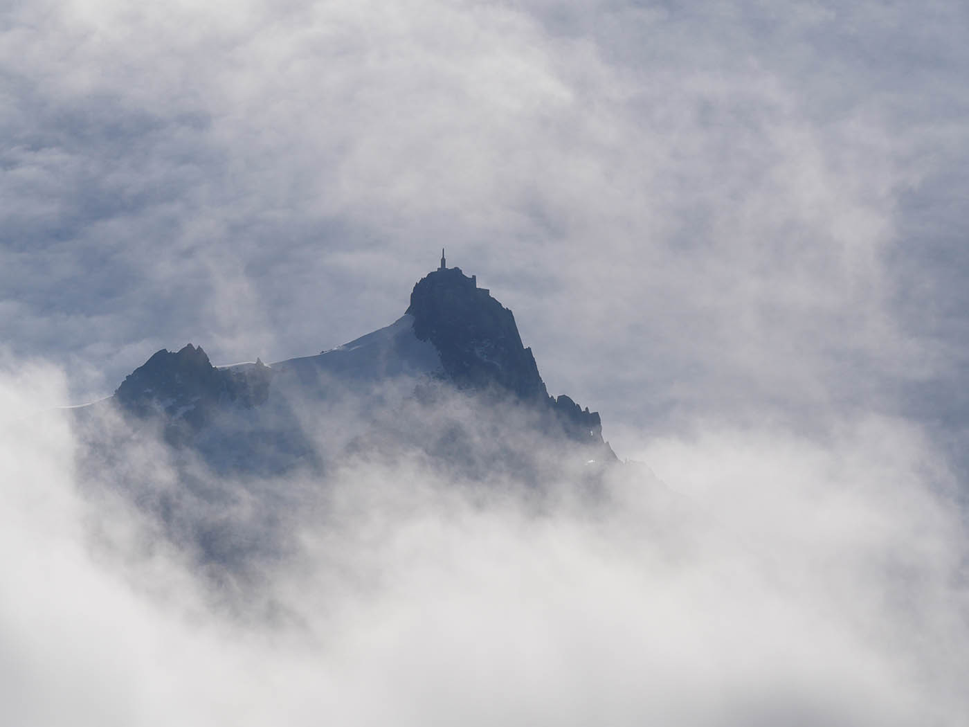 Aiguille du Midi avec télé-zoom