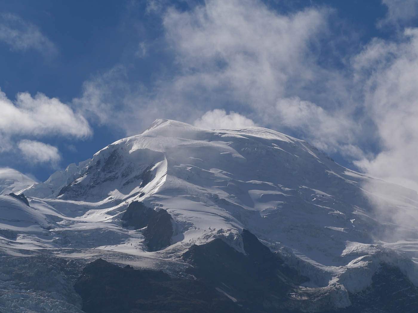 Photo Mont Blanc avec télé-objectif
