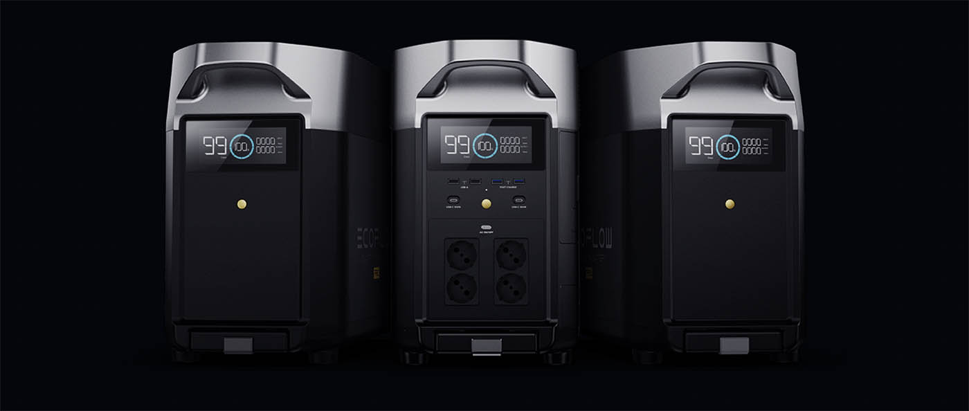 Batterie Ecoflow Delta Pro avec stations supplémentaires